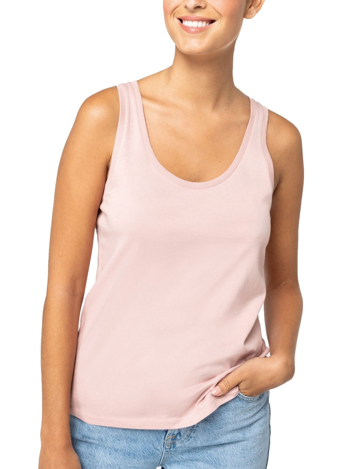 Women's Lightweight Tank Top - 100% Organic Cotton, Flattering Fit, Flourish 2 Slim fit women's Tank Top