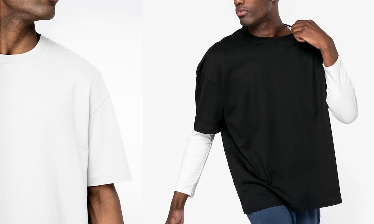 Men's Oversized Heavyweight T-Shirt - Organic & Recycled Cotton, Modern Fit, Let's Do Better Men's Oversized T-Shirt