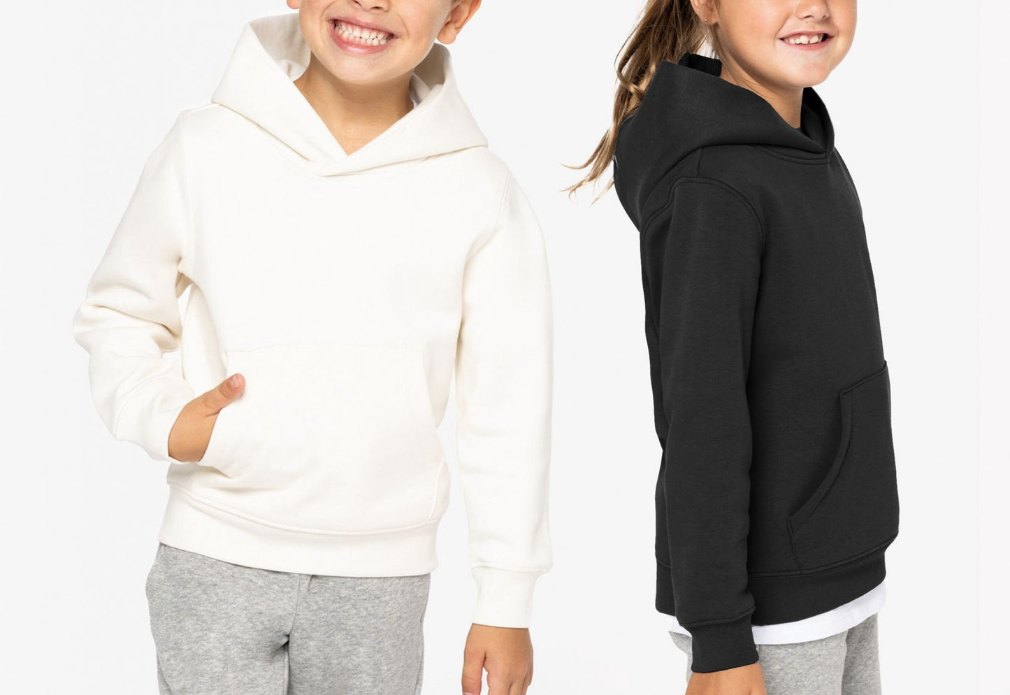 Kids' Eco-Friendly Zip Hoodie - Organic Cotton & Recycled Polyester | Beesechurgers Clothing ,Flourish Kids Hoodie