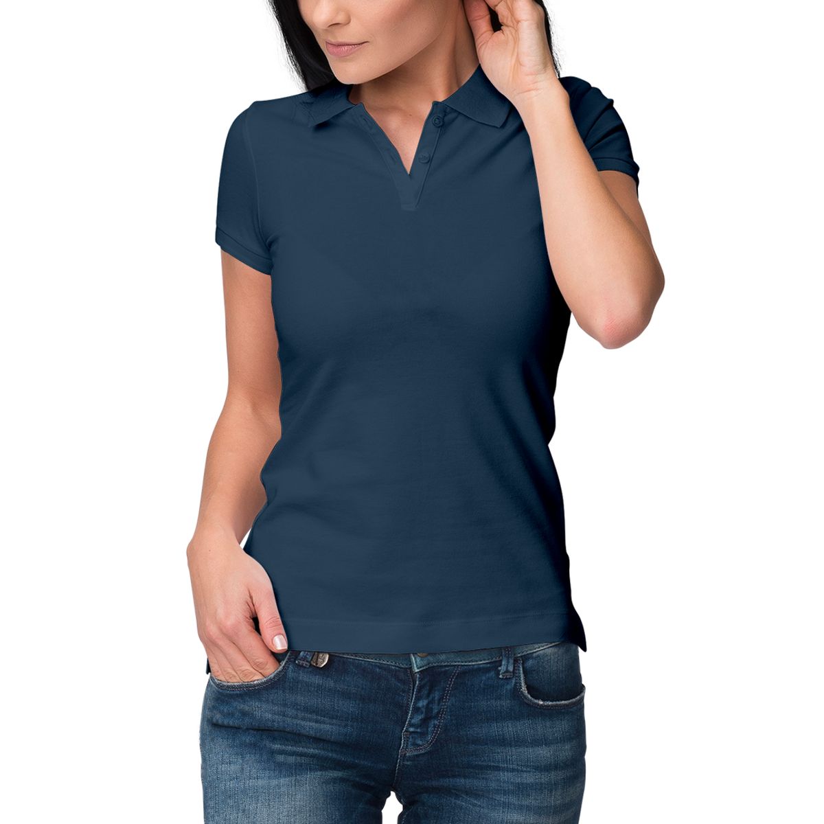 Women's Organic Cotton Polo - Classic Design & Eco-Friendly Fabric, Flourish 2 Women's Polo