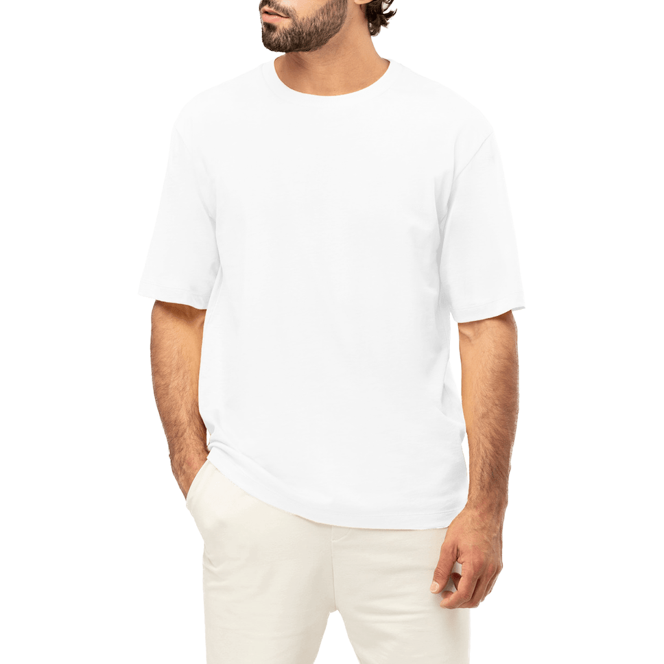 Men's Oversized Heavyweight T-Shirt - Organic & Recycled Cotton, Modern Fit, Let's Do Better Men's Oversized T-Shirt